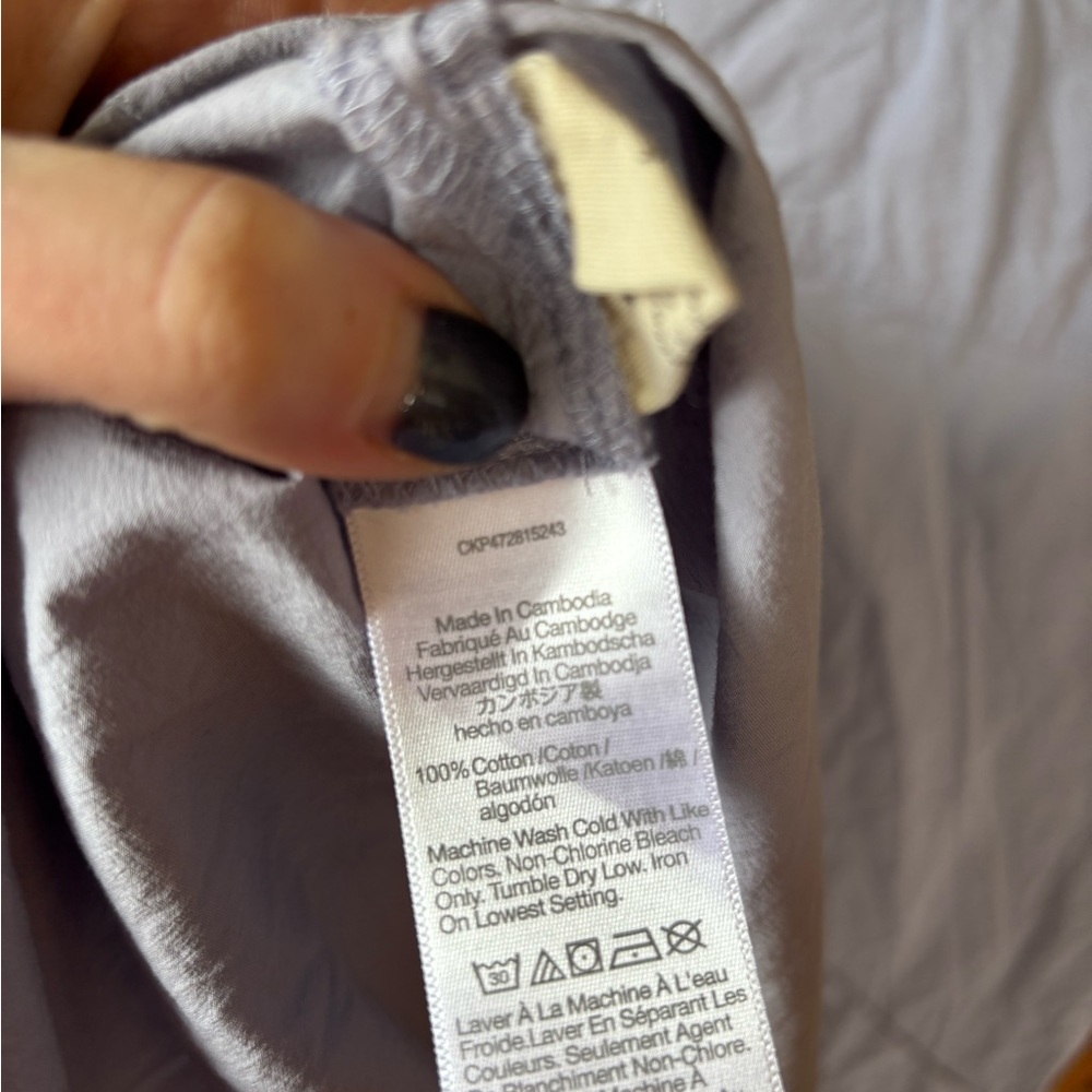 Madewell Pale Blue Short-Sleeve Button-Down Shirt - Picture 5 of 5